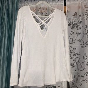 CROSS MY HEART WHITE TOP - Tobi size Medium